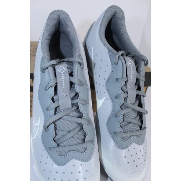 Nike Alpha Huarache 4 KYSTN Baseball Shoes Men's 9.5 Gray White DJ6524 012 NWB - Picture 10 of 12